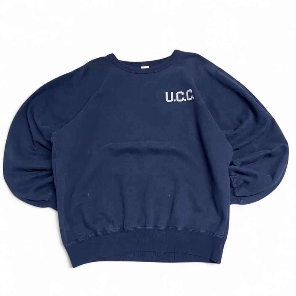 Vintage U.C.C. navy crewneck sweatshirt U.C.C. front hit